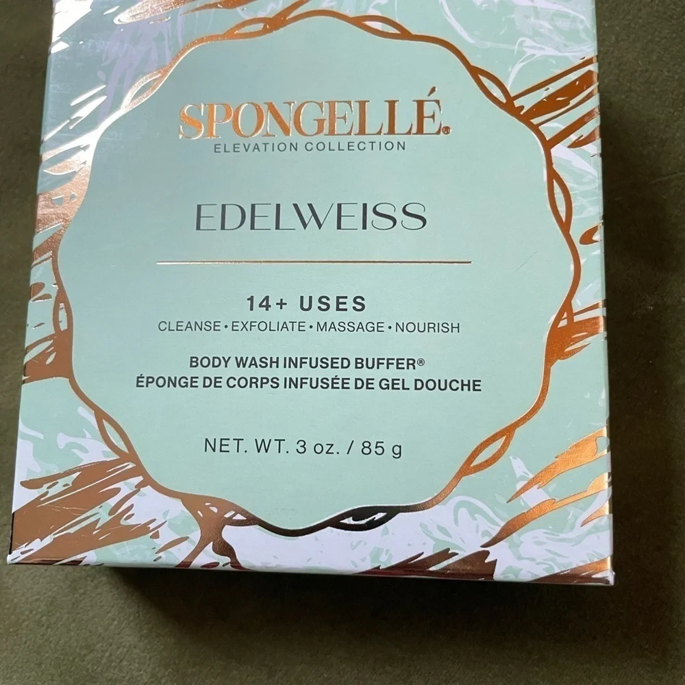 NEW Spongellé Elevation Collection Edelweiss Body Wash Infused Buffer